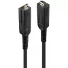 Cabo Micro HDMI híbrido de fibra ótica Lindy 10m 18G com conectores HDMI e DVI removíveis