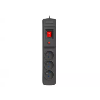 Proteção contra sobretensão ARMAC M3/15/CZ 1,5 m preto 3 tomadas régua de tomadas com cabo