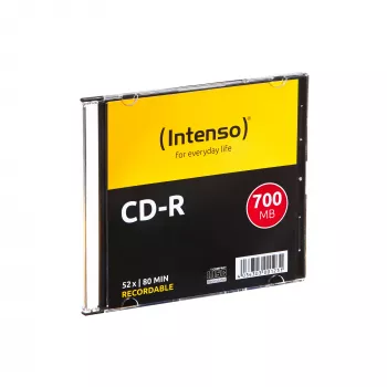 Intenso - 10 x CD-R - 700MB (80 Min) 40x - Slim Jewel Case - suporte de armazenamento (1001622)