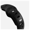 Pulseira Nomad Tempo Band preta de borracha — 20 mm de largura, compatível com pulsos de 155–193 mm