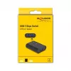 Comutador USB DeLOCK 2 PC para 1 dispositivo 5 Gbps preto