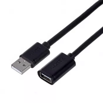 Cabo de extensão USB Unitek Y‑C418GBK 5 m USB A para USB A USB 2.0, preto