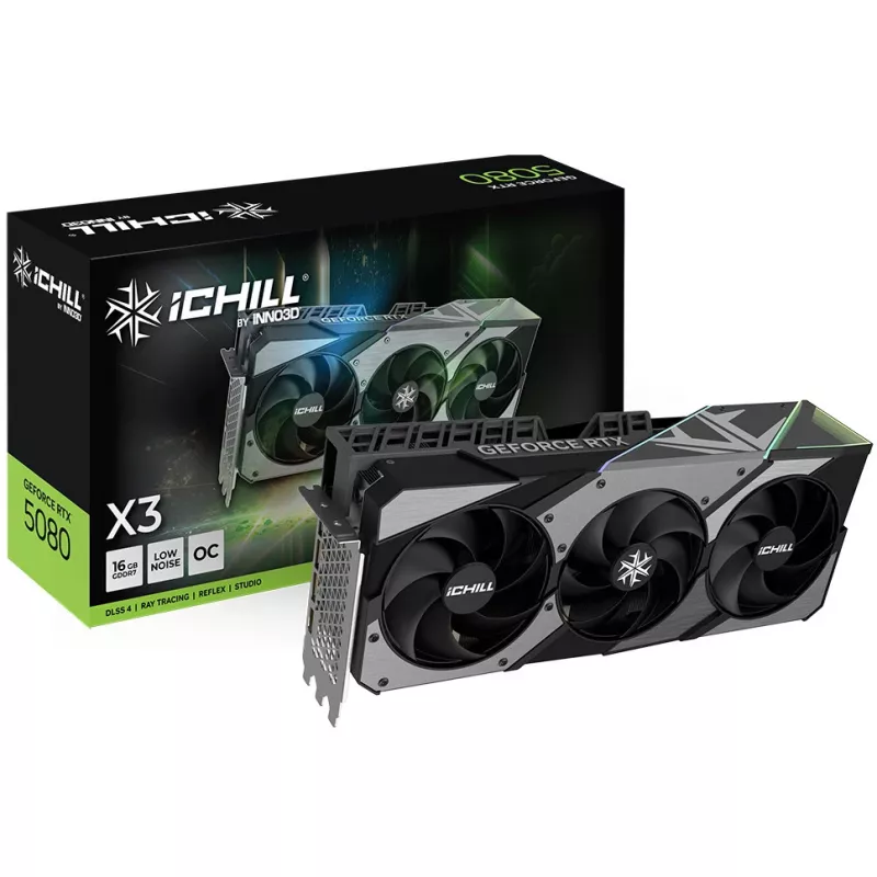 Placa gráfica INNO3D iChill GeForce RTX 5080 X3 V2 16GB GDDR7