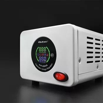 Estabilizador de tensão automático Qoltec 50724 AVR 2000VA