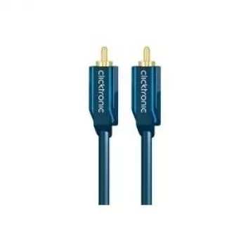 Cabo de áudio (ficha RCA/ficha RCA), 50 Ohm – 3,0 m cabo coaxial RCA para som dinâmico – cabo de áudio (ficha RCA/ficha RCA), 75 Ohm