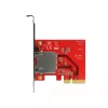 DeLOCK PCI Express > 1x slot externo CFexpress - leitor de cartões (CF) - PCI Express x4 3.0 (91748)