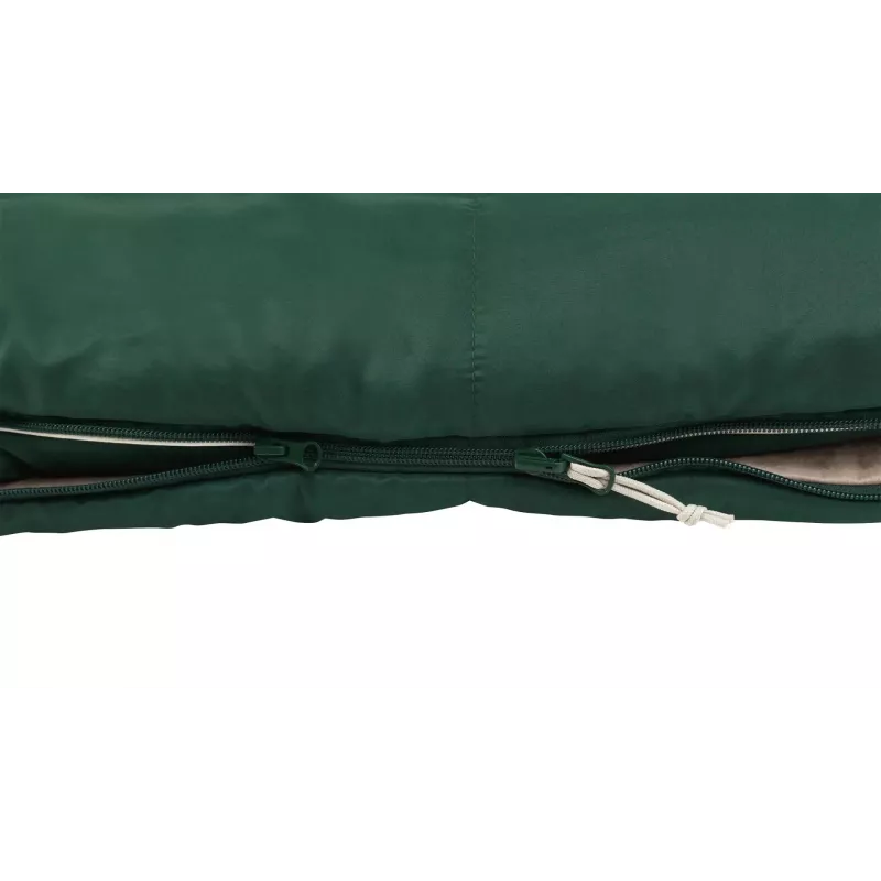 Saco de dormir Outwell Contour Prime adulto retangular poliéster 850×2200 mm, altura máxima do utilizador 190 cm, verde