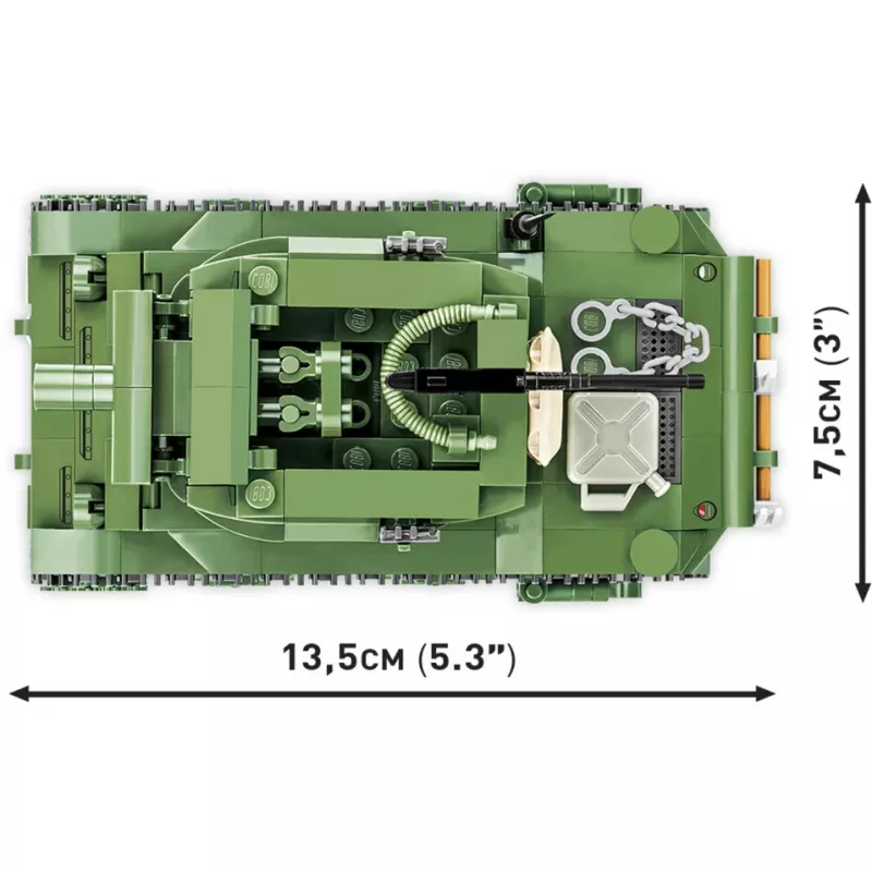 Blocos de construção COBI H.M.C M8 Scott 525 peças Segunda Guerra Mundial