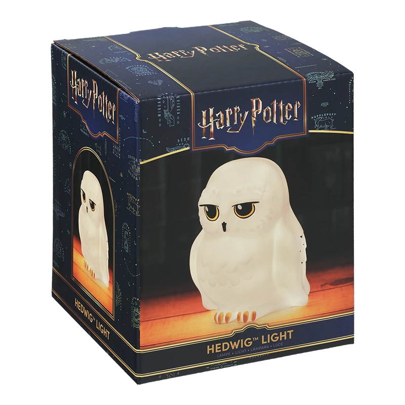 Candeeiro de mesa Paladone Hedwig Light V3 – luz de cabeceira LED em forma de coruja Hedwig