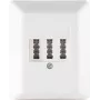 Tomada TAE ShiverPeaks 74050W tomada de ligação saliente, branco RAL9010