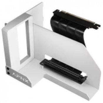 Conjunto de montagem vertical para GPU APNX GAZU-1045 Branco — suporte vertical para GPU para caixas de PC, acabamento branco