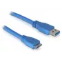 Cabo Micro-USB 3.0 DeLOCK 1 m, USB A, 5 Gbit/s, azul