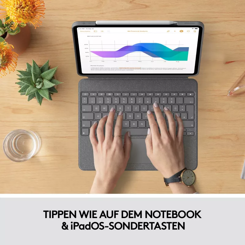 Teclado com capa para iPad Pro 12.9