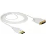 Adaptador de cabo de vídeo DeLOCK 83814 2 m DisplayPort DVI branco