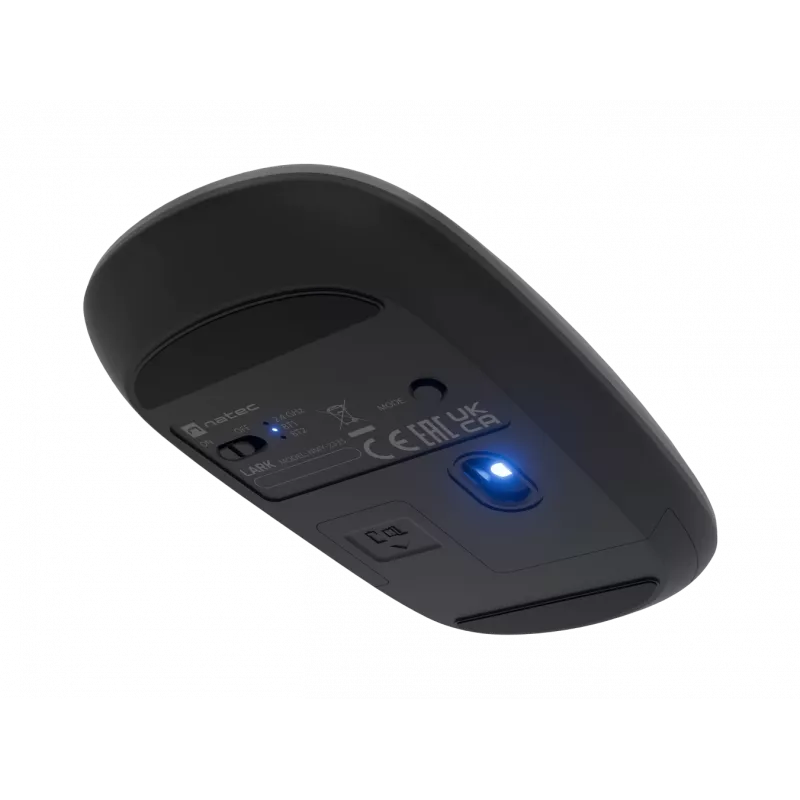 Rato Natec | Lark | Sem fios | 2,4 GHz, Bluetooth | Antracite