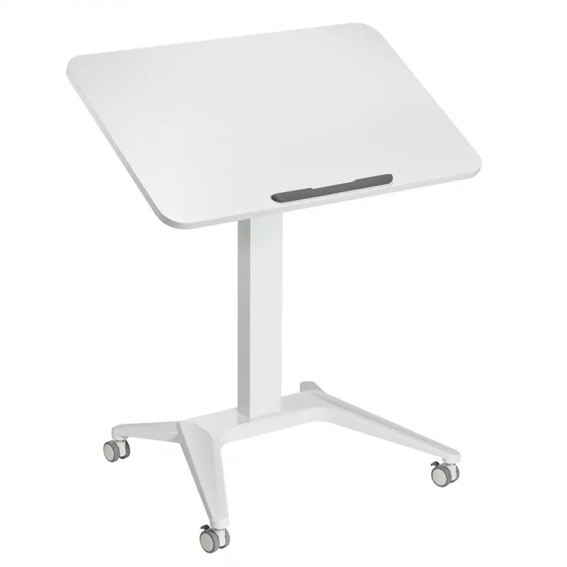 Mesa móvel para portátil MACLEAN MC-453W com ajuste de altura pneumático, altura máx. 109 cm