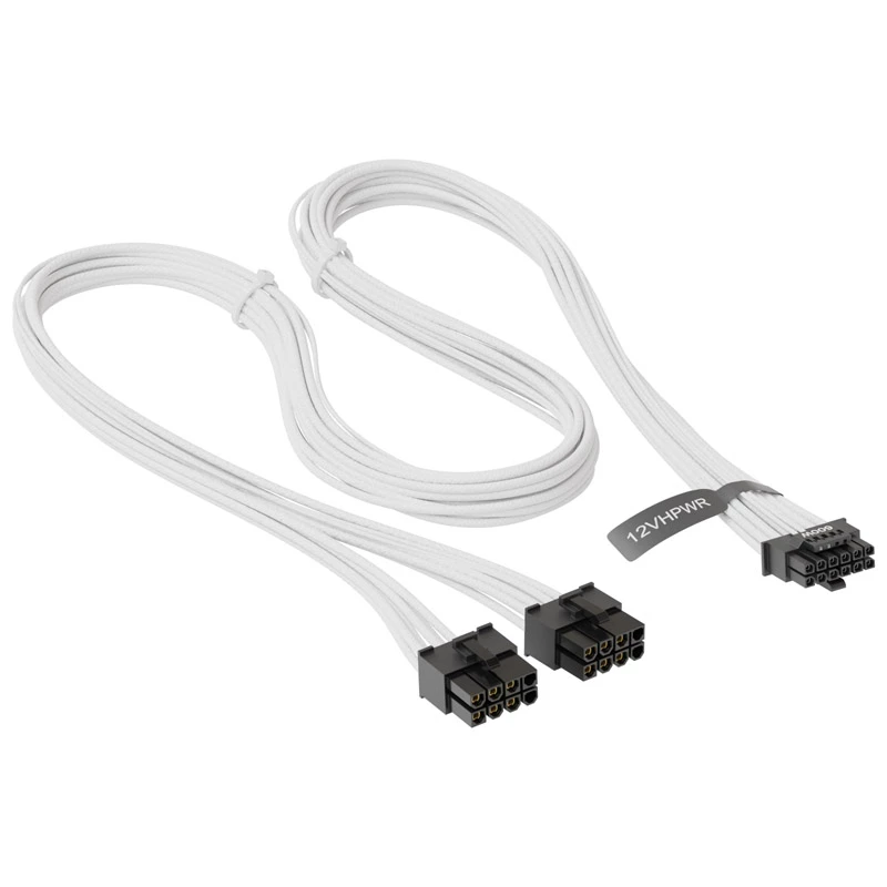 Seasonic Cabo adaptador PCIe 12VHPWR - (Branco, 0,75 metros)(SS2X8P-12VHPWR-600/Branco)