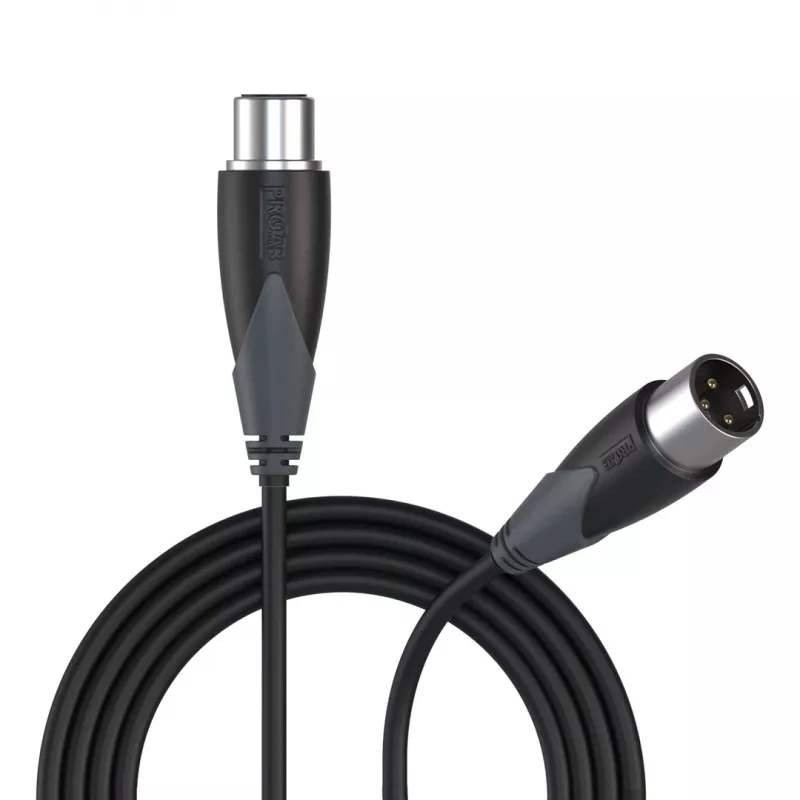 Cabo de áudio PROCAB CLA901/3 3 m XLR (3 pinos) preto, cinzento
