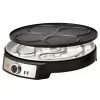 Adler AD 3093 Máquina de crepes elétrica de dupla face 2 em 1, 1600 W, preto