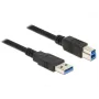 Cabo USB DeLOCK 85066 USB 3.2 Gen 1 1 m USB A USB B preto