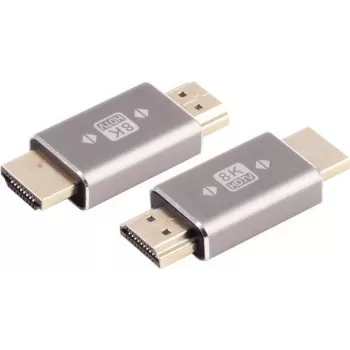 Adaptador HDMI-A ShiverPeaks 10-01055 8K metal, HDMI Full-Size para HDMI Full-Size