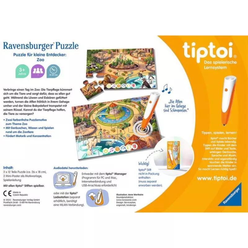 tiptoi Puzzle para jovens exploradores: Zoo