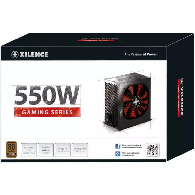Fonte de alimentação Xilence Performance A+ XN215 550 W