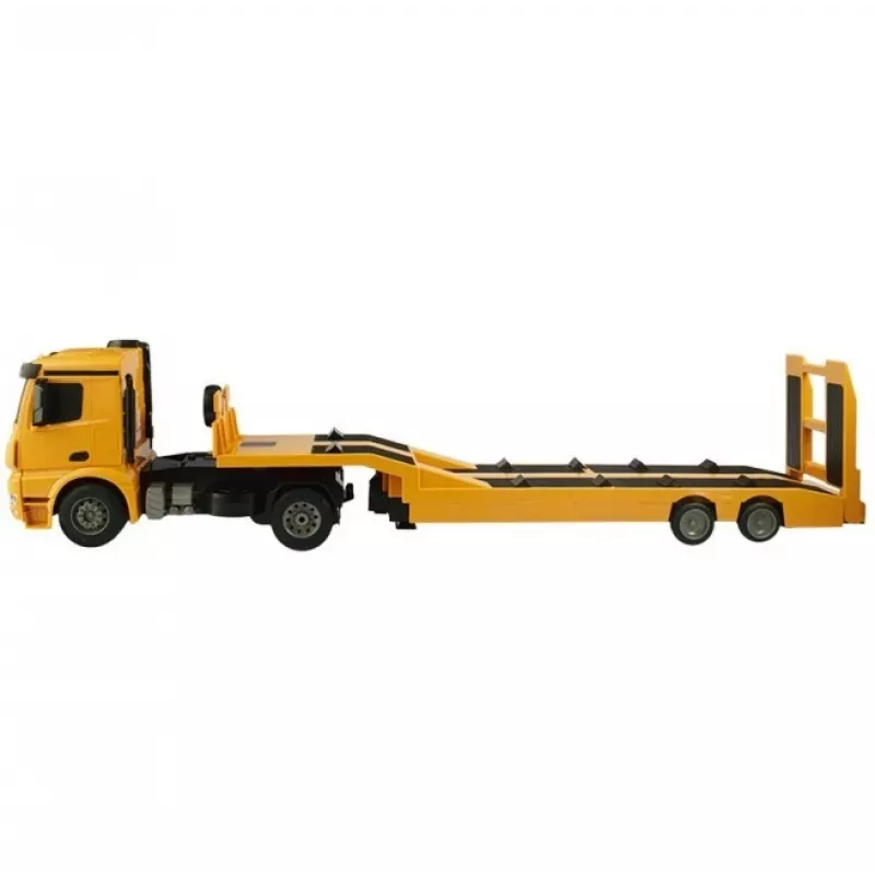Double E escala 1/20 RC Mercedes-Benz Arocs semirreboque de plataforma montado