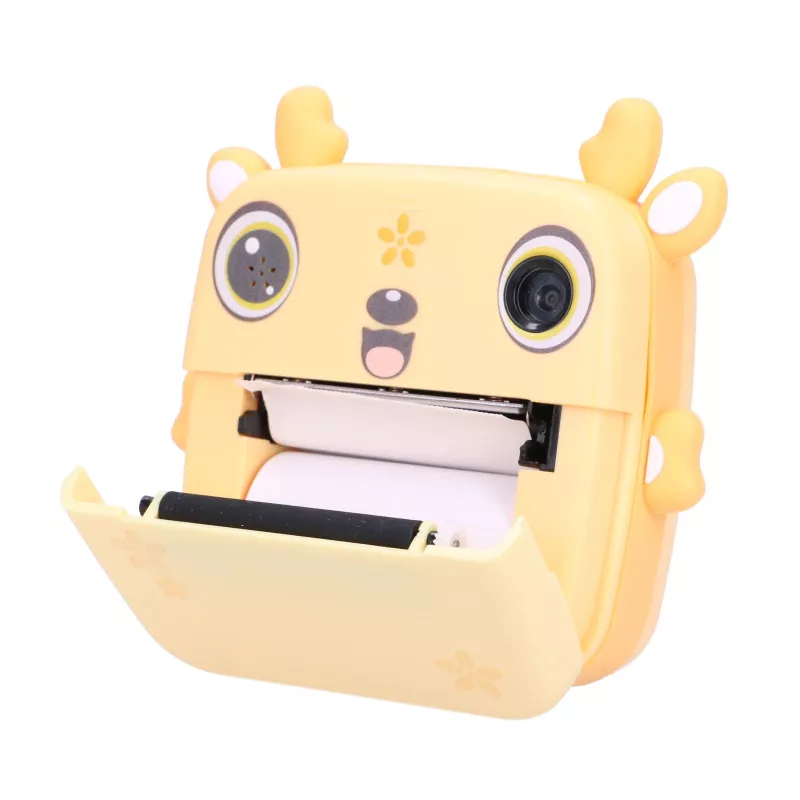 Impressora de recibos térmica Extralink EPP-006 com 3 rolos de papel térmico amarelo