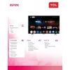 TV TCL 85P81K 85 polegadas QLED 4K, classe de eficiência energética F