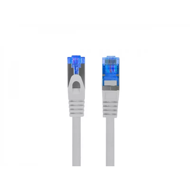Cabo de rede LANBERG RJ-45 para RJ-45 S/FTP PCF6A-10CC-0050-S, 0,5 m, condutor CCA, 500 MHz, LSZH, cinzento