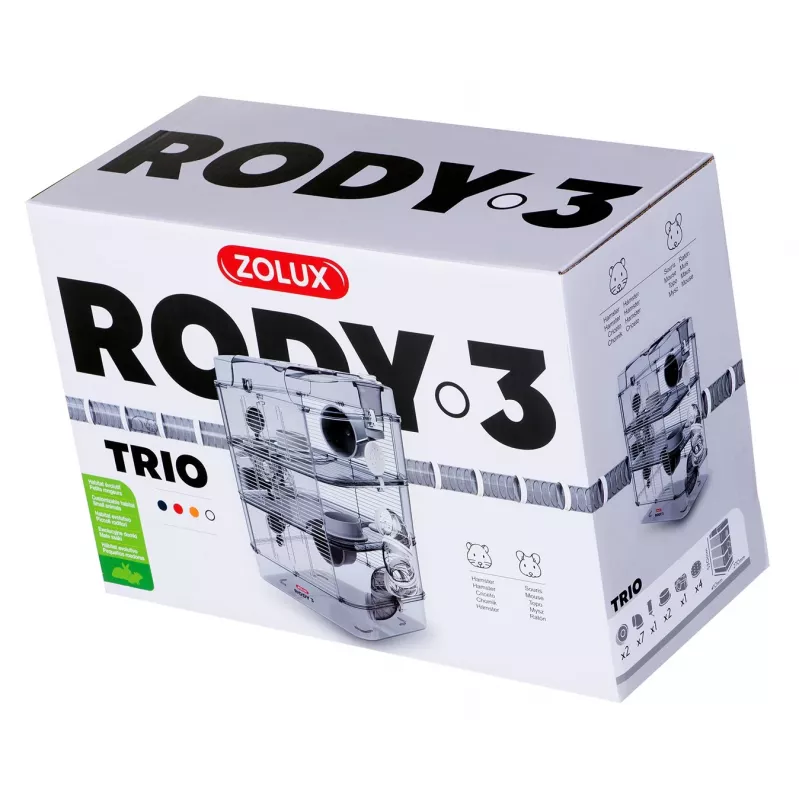 ZOLUX Rody3 Trio branca - gaiola para roedores - 1 unid.