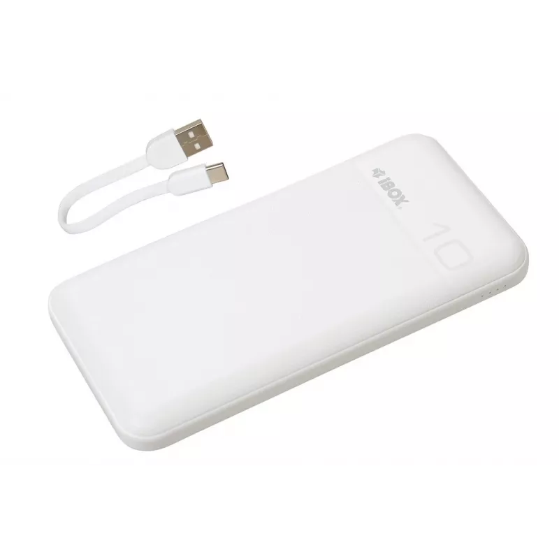 Powerbank portátil IBOX IPB10 10000 mAh, Li-Ion, Quick Charge 3.0, saídas USB-C e USB-A, 20W PD