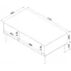 Banco/mesa Cama TRESSE 110x60x40 verde mate
