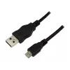 Cabo de ligação USB 2.0 LogiLink, 1,8 m, preto ficha USB-A - ficha USB-B Micro, em conformidade com USB 2.0 (CU0034)
