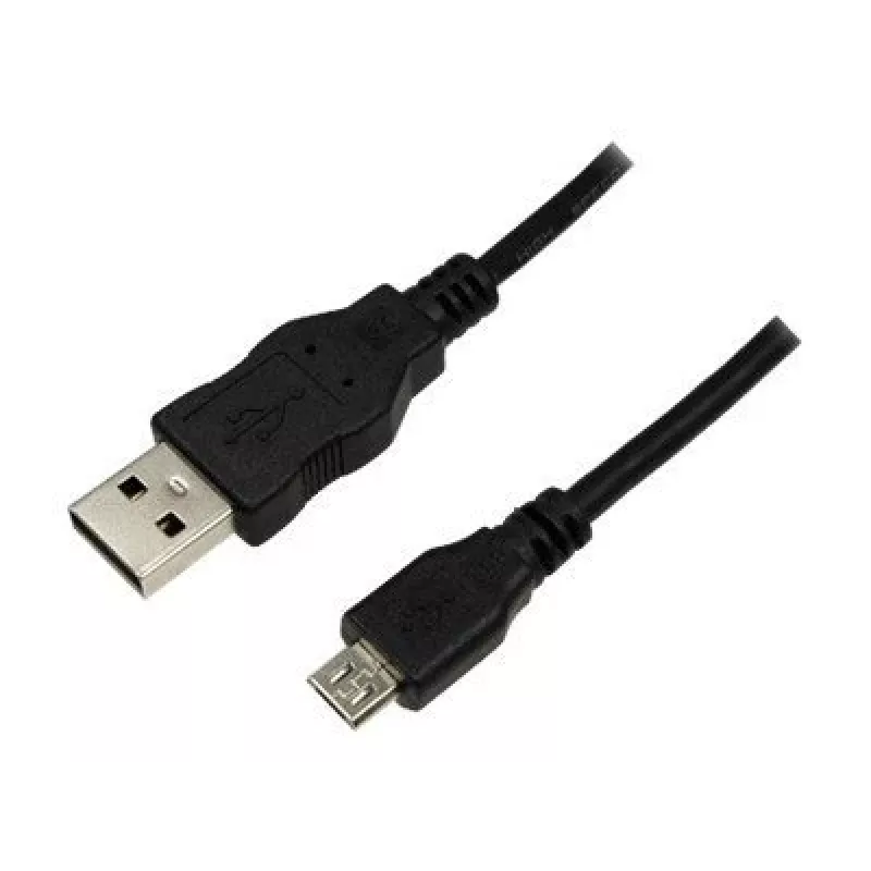 Cabo de ligação USB 2.0 LogiLink, 1,8 m, preto ficha USB-A - ficha USB-B Micro, em conformidade com USB 2.0 (CU0034)