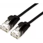 ROLINE GREEN Cabo de rede UTP Cat.6A (Classe EA), LSOH, fino, preto, 5 m (21.44.3957)