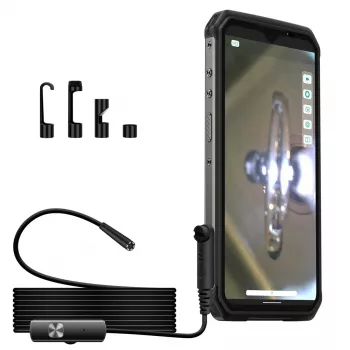 Ulefone uSmart UF-EC câmara endoscópica para smartphones, Preto