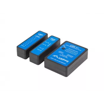 Testador de cabos de rede Lanberg NT-0404 testador PoE preto azul