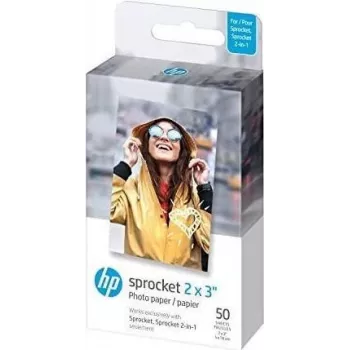 Papel fotográfico HP Sprocket SB6357 5 x 7,6 cm 50 folhas