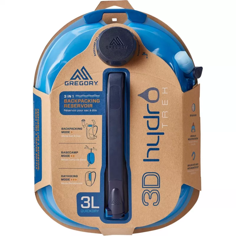 Reservatório 3D Hydro Trek 3L, garrafa de água Light Blue, 3 litros