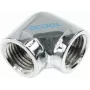 Alphacool HF Conector em L G1/4 fêmea para G1/4 fêmea - cromado (17041)