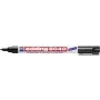 Marcador de roupa Edding 8040 tinta permanente preta – marcador de tecido para têxteis, tinta preta permanente