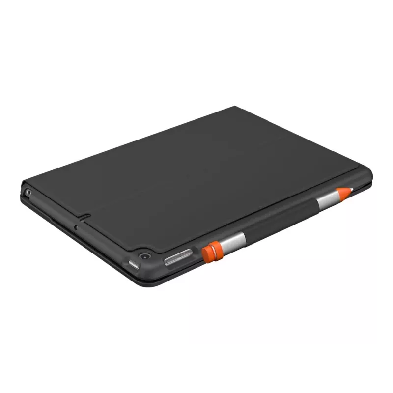 Teclado Logitech Folio fino cinzento Bluetooth QWERTZ suíço para iPad