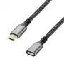 USB 3.2 Gen1 Type-C para USB-C/fêmea, PD, 2m