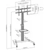 Suporte de TV LCD/LED móvel ART S-11 37-86 polegadas 50 kg