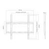 Suporte de TV SUNNE 32-55-EF preto 139,7 cm (55 polegadas)