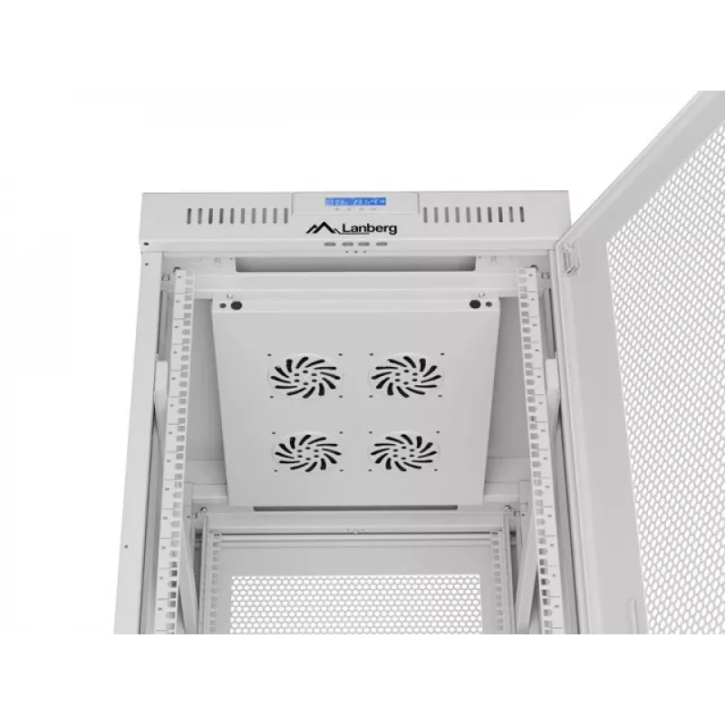 Armário rack LANBERG FF01-6842-23SL 42U 600x800 mm portas frontal e traseira em malha