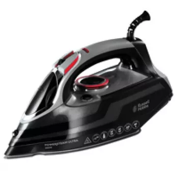 Ferro de engomar Russell Hobbs 20630-56 a seco e a vapor base cerâmica 3100 W preto, cinzento