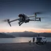Quadricóptero DJI Air 3s RC-N3 — câmara de 50 MP, 4K 3840×2160, 4 rotores, máx. 27 m/s, alcance de 32.000 m, bateria de 4276 mAh, cinzento